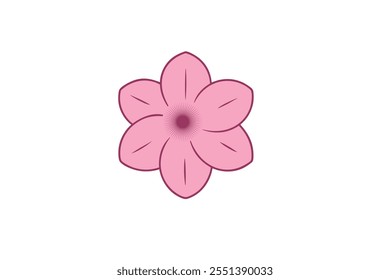 beautiful sakura flowers isolated vector illustrate