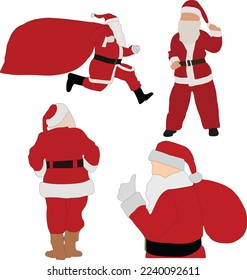 Beautiful Santa Claus Vector Art