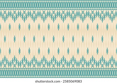 Beautiful sarong.Geometric ethnic oriental details ikat seamless pattern traditional Design for background,carpet,wallpaper,clothing,wrapping,Batik,fabric,Vector illustration embroidery style. 