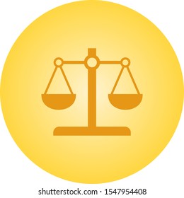 Beautiful Scale Vector Glyph icon