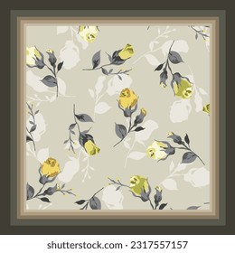 beautiful scarf with cute flower pattern image