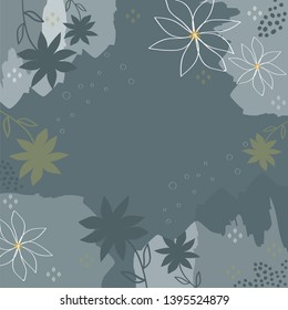 beautiful scarf design on blue color background