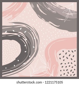 beautiful scarf pattern with abstract style design