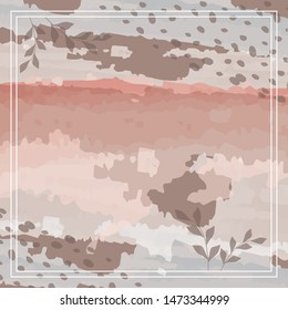 beautiful scarf pattern with watercolor effect design