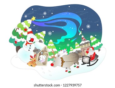 Beautiful scenery of Christmas