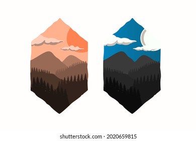 Beautiful scenery vector can be used for background