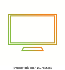 Beautiful Screen vector line icon