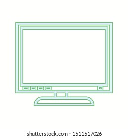 Beautiful Screen vector line icon