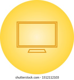 Beautiful Screen vector line icon