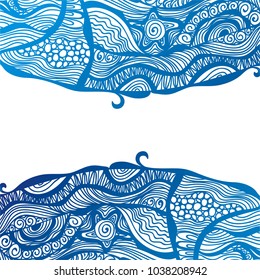 Beautiful sea background. Vector illustration