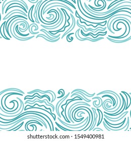 Beautiful sea background. Vector illustration