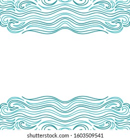 Beautiful sea background. Vector illustration