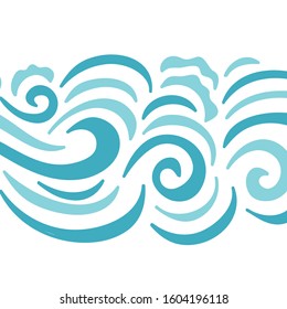 Beautiful sea background. Vector illustration