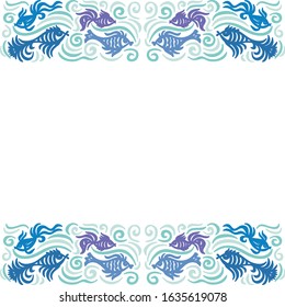 Beautiful sea background. Vector illustration