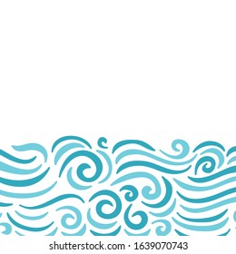 Beautiful sea background. Vector illustration
