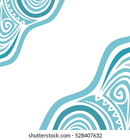 Beautiful sea background. Vector illustration.