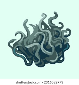 beautiful sea coral detail illustration