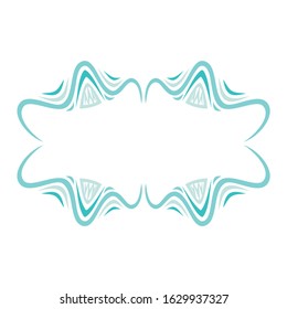 Beautiful sea frame. Vector illustration