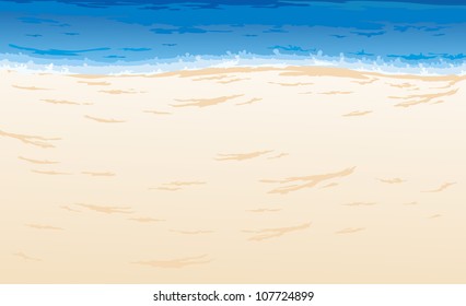 Beautiful Sea Landscape Background vector