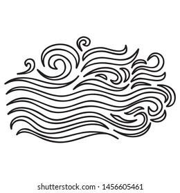 Beautiful sea pattern. Vector illustration