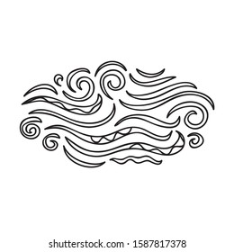 Beautiful sea pattern. Vector illustration