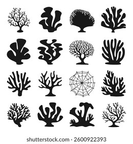 A beautiful sea tree silhoutte illustration art design with a white backraund