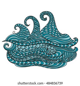 Beautiful sea. Vector illustration.