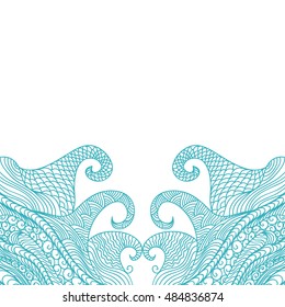 Beautiful sea. Vector illustration.