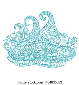 Beautiful sea. Vector illustration.