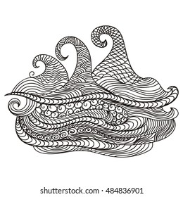 Beautiful sea. Vector illustration.