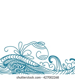 Beautiful sea wave