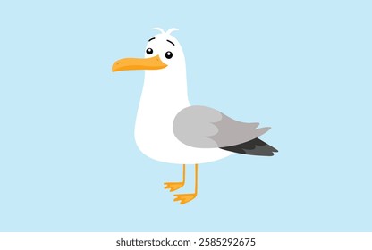 Beautiful seagull Illustrations vector graphics 
