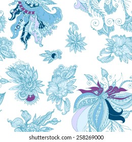 Beautiful seamleess flower pattern