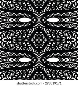 Beautiful seamless abstract pattern in black and white