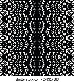 Beautiful seamless abstract pattern in black and white