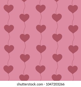 Beautiful seamless background of colorful hearts