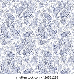Beautiful seamless background. Elegant Hand Drawn vintage Pattern