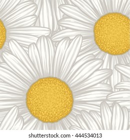 Beautiful seamless background with flowers daisy. for greeting cards and invitations of wedding, birthday, Valentine's Day, mother's day and other seasonal holiday