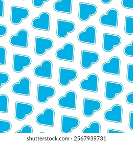 Beautiful seamless background with pink hearts. Valentine's Day. Decoration of Valentine's Day materials.