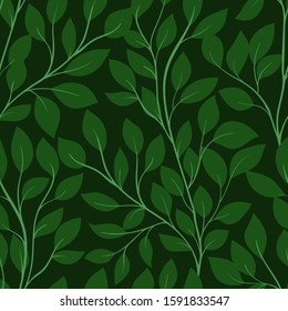 Beautiful seamless background with tree branches. Perfect background greeting cards and invitations to the wedding, birthday, mother s day and other seasonal holidays