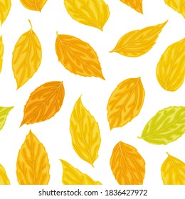 Hermoso fondo transparente con hojas amarillas, naranjas y verdes. Dibujado a mano con efecto de dibujar en acuarela. tarjetas de felicitación de fondo de diseño e invitaciones de otoño, otoño y otoño (boreal)