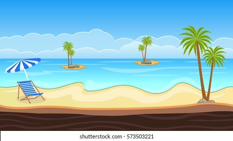 Cartoon Beach Scene Images Stock Photos Vectors Shutterstock