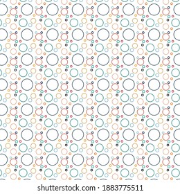 Beautiful Seamless Bubbles Graphic Pattern Wallpaper