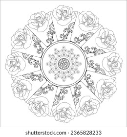 Hermoso y sin fisuras. Resumen del patrón de mandala, florido tema del koleidoscopio. Ideal para empresas, negocios y decoración
