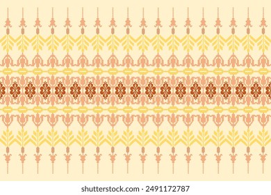 Hermoso patrón de punto de cruz sin costuras.patrón étnico geométrico oriental tradicional background.Aztec style,abstracto,Vector,ilustración.design para textura,tela,ropa,envoltura,decoración,alfombra.