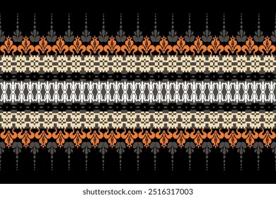 Beautiful seamless cross stitch pattern.geometric ethnic oriental pattern traditional background.Aztec style,abstract,vector,illustration.design for texture,fabric,clothing,wrapping,decoration,carpet.