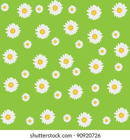 Beautiful seamless daisy background