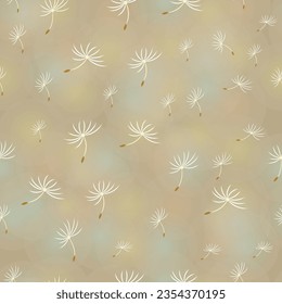Beautiful seamless dandelion flower pattern design for decoration, wallpaper, wrapping paper, fabric, background and more.