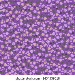 Beautiful seamless ditsy pattern with little flowers vector