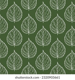 Beautiful seamless doodle pattern with leaves sketch. design background greeting cards and invitations to the wedding, birthday, mother s day and other seasonal autumn holidays.